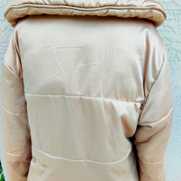 Me George satin metallic gold puffer coat - Picture 8 of 16